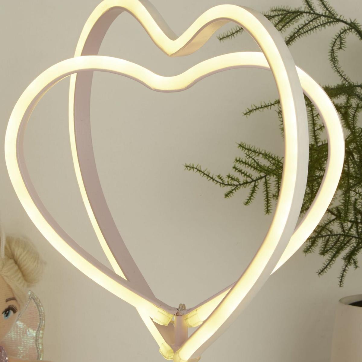 LED Heart Table Lamp - Pink – image 2