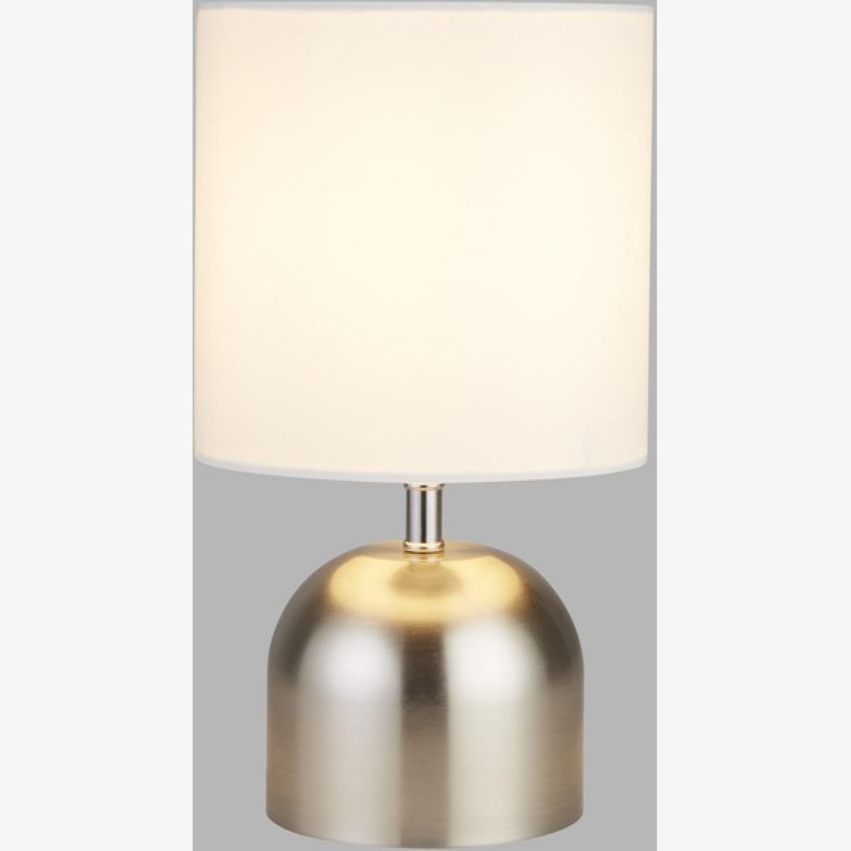 Satin Silver Touch Table Lamp - Silver