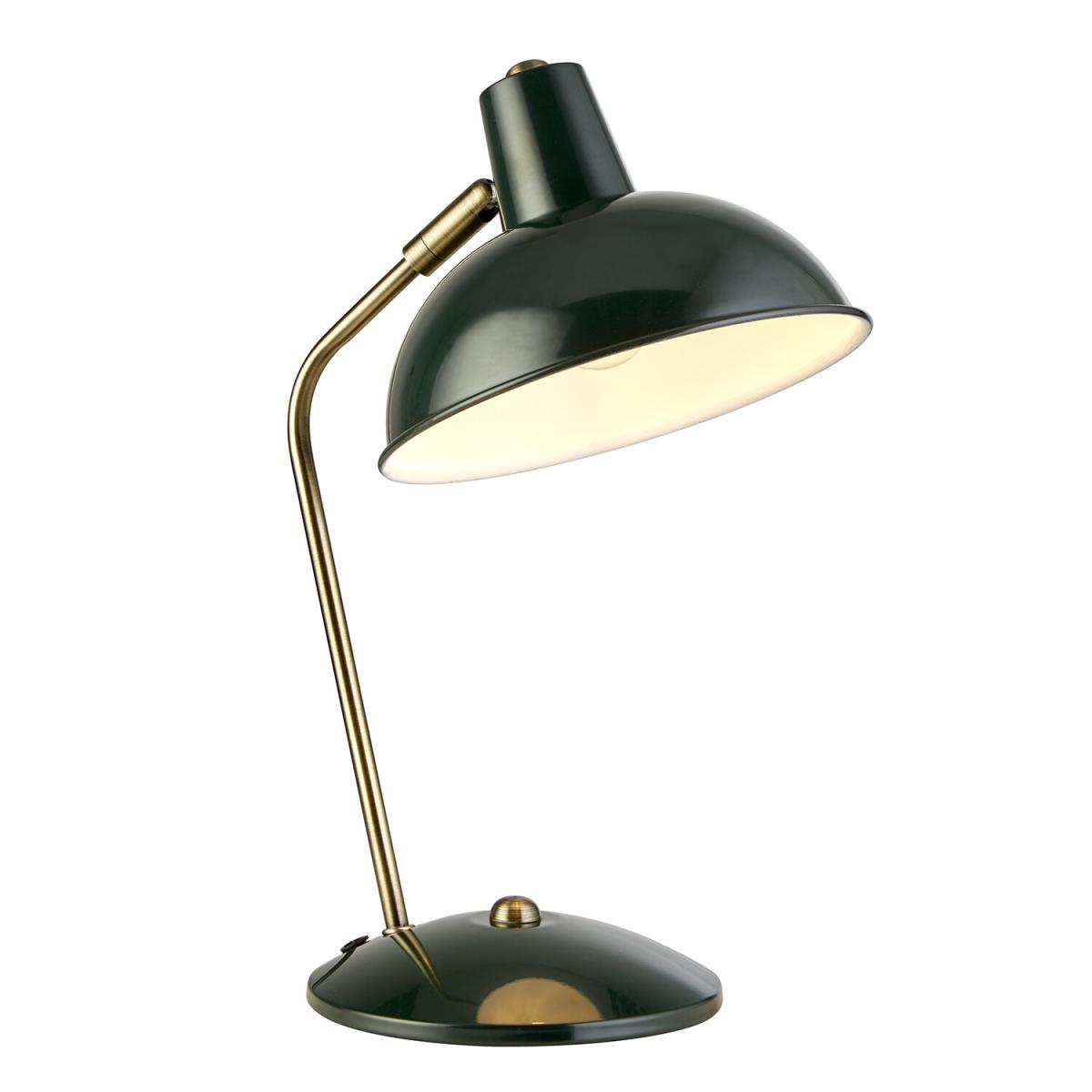 Desk Arc Desk Lamp - Antique Brass & Dark Green – image 3