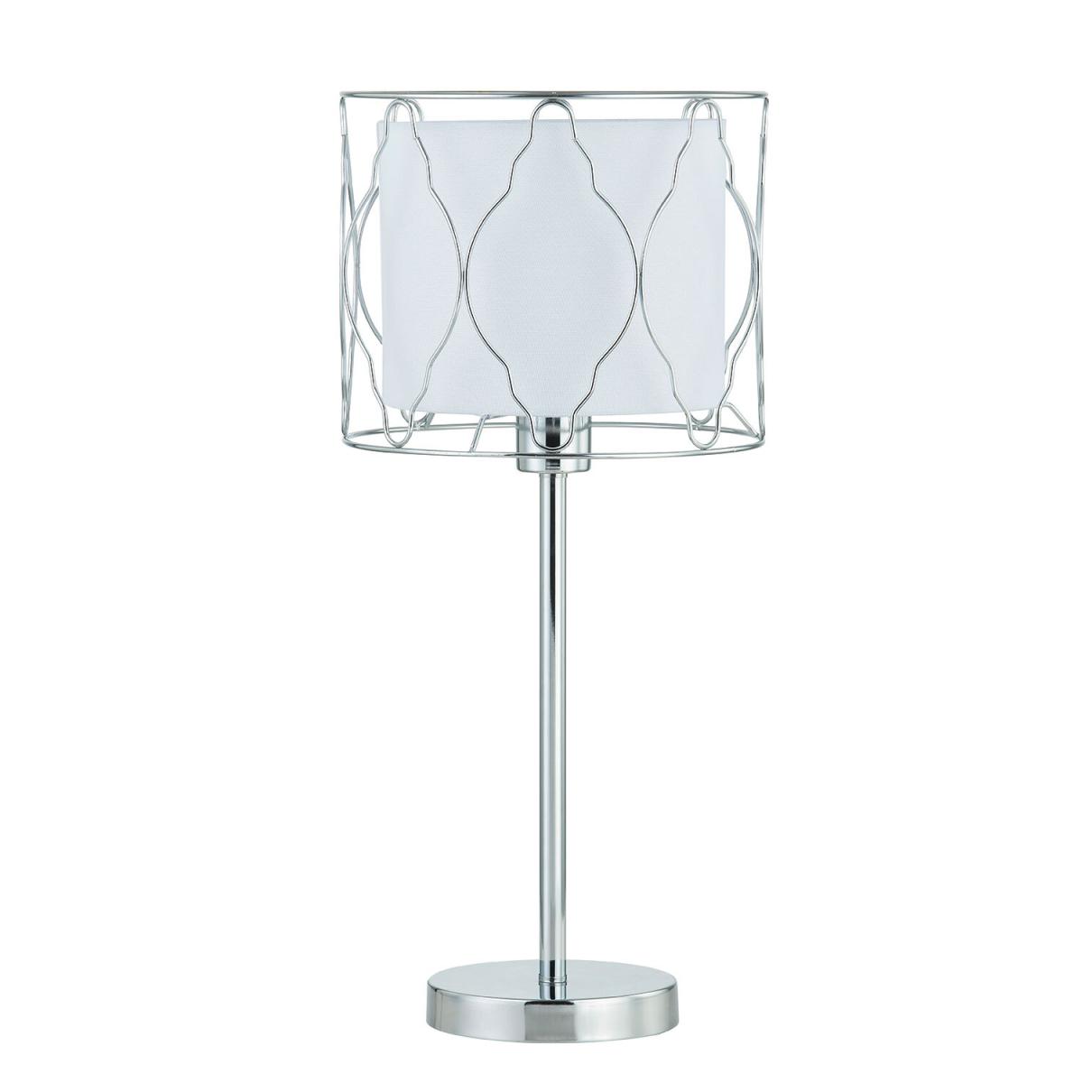 Quatrefoil Cut Out Table Lamp - Silver – image 2