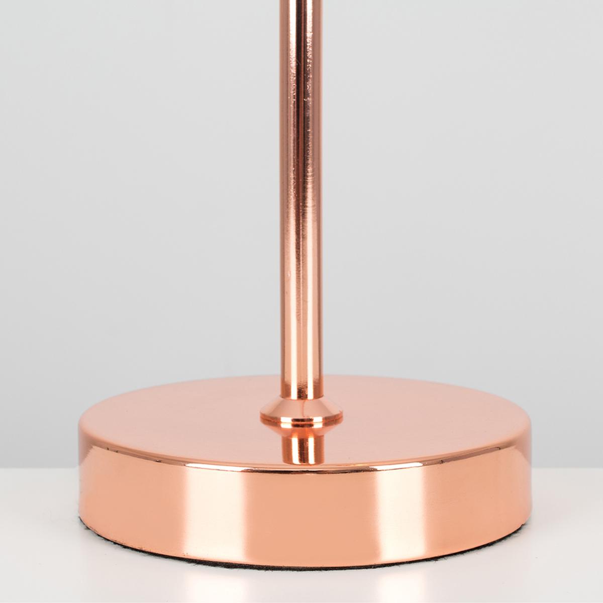 Pair Of Modern Style Metal Basket Cage Desk Lamps In Copper Finish - Copper – image 3