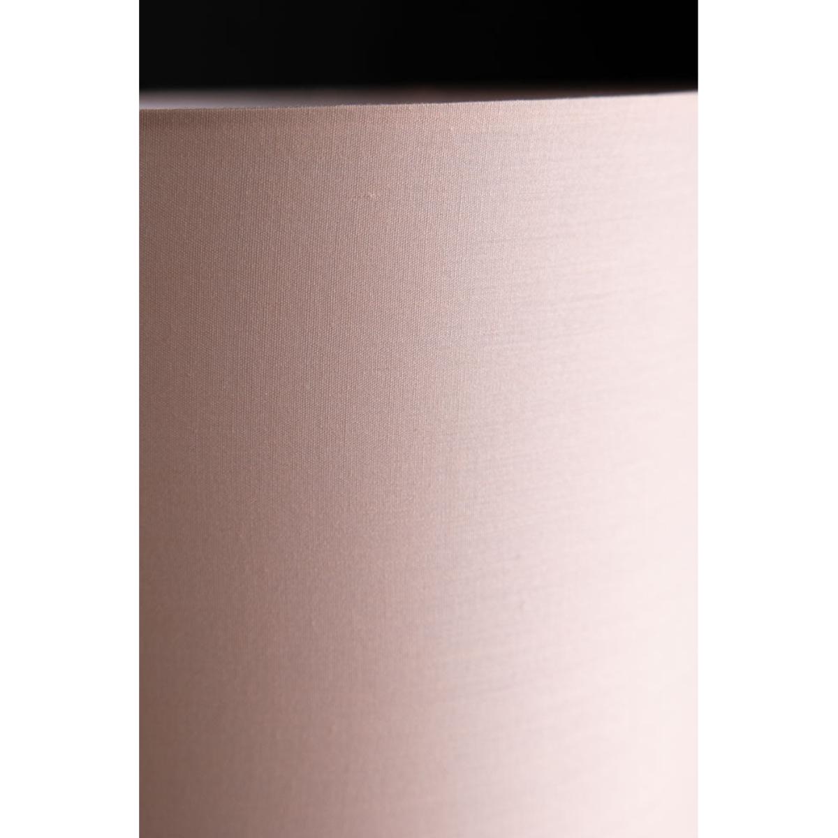 Black & White Checkered Table Lamp With Pink Shade – image 4