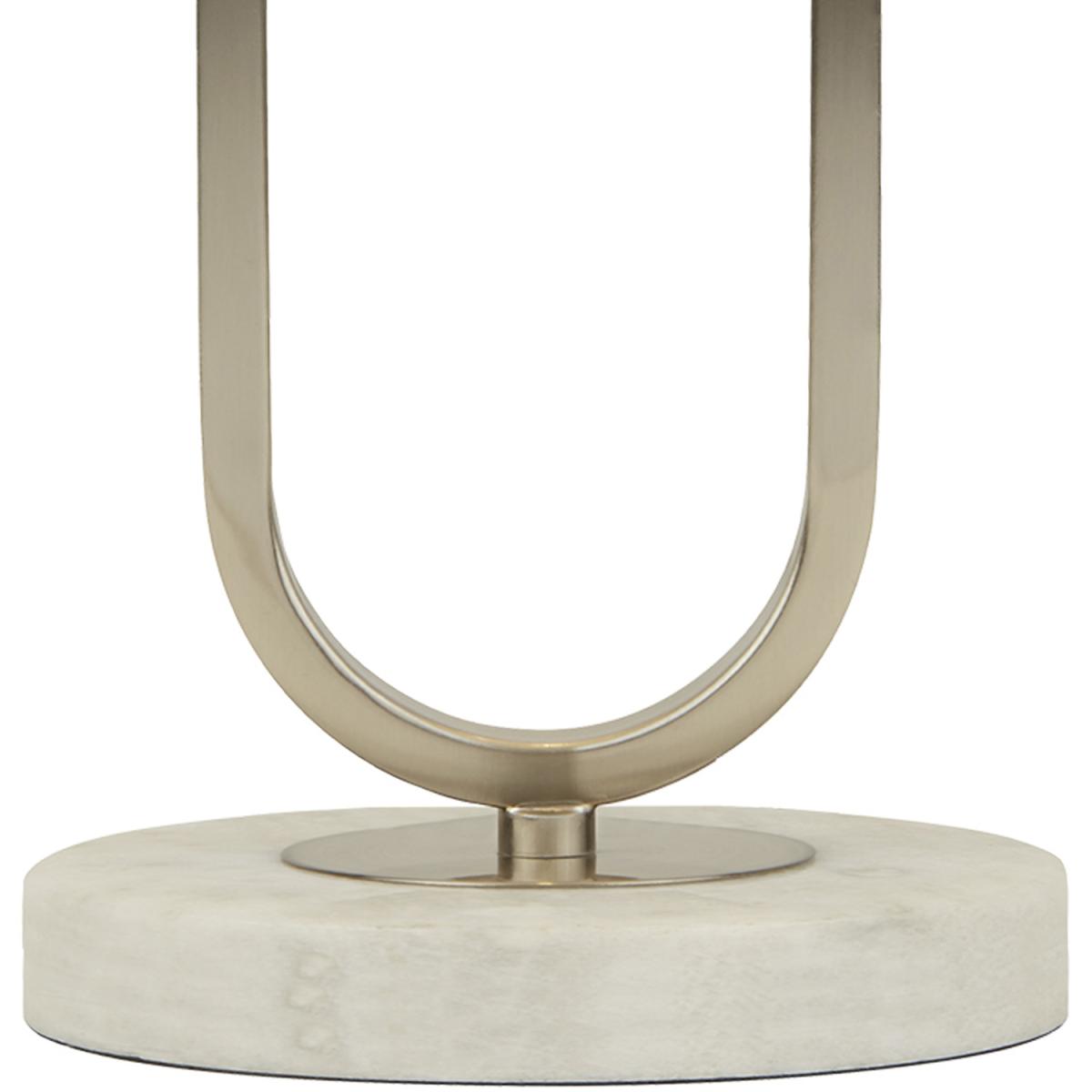 Dadra Chrome and Marble Table Lamp - Grey – image 2