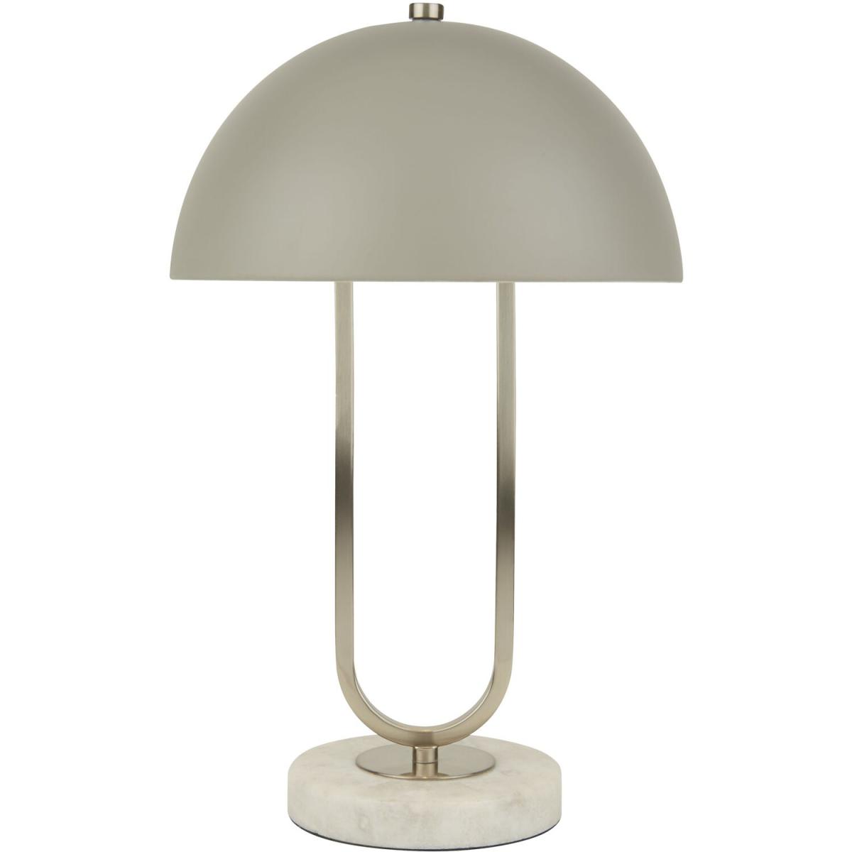 Dadra Chrome and Marble Table Lamp - Grey – image 3