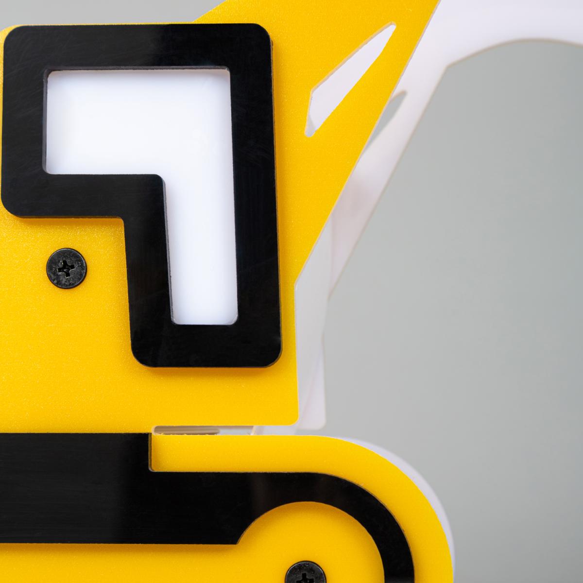 Glow Children's Digger Table Lamp - Yellow – image 6