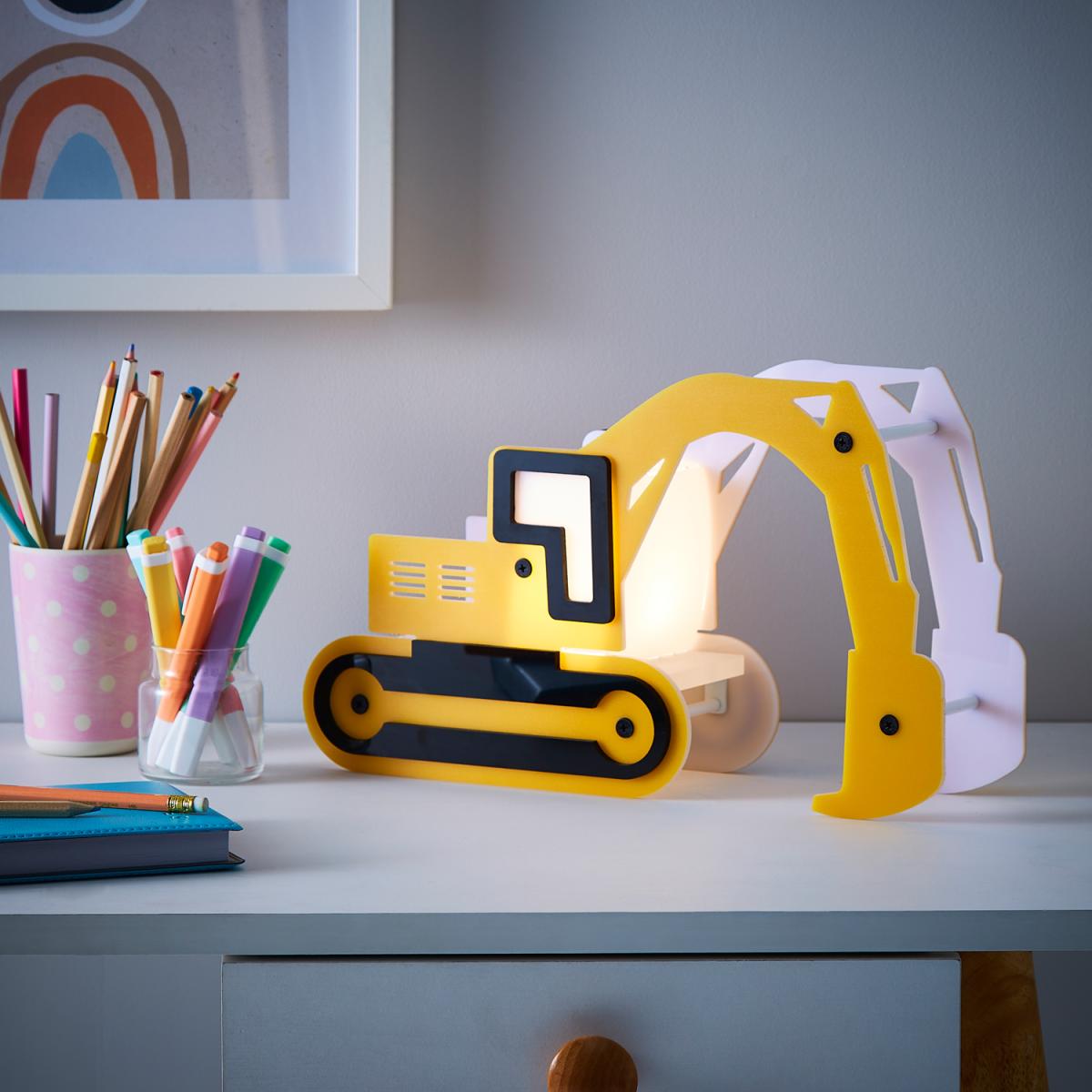 Glow Children's Digger Table Lamp - Yellow – image 7