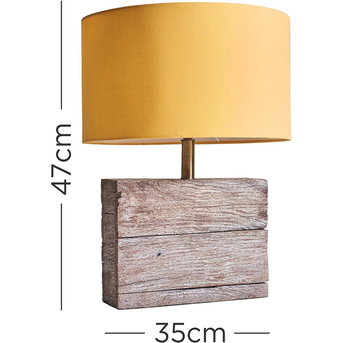 Fable Rustic Wood Table Lamp - Wood – image 2