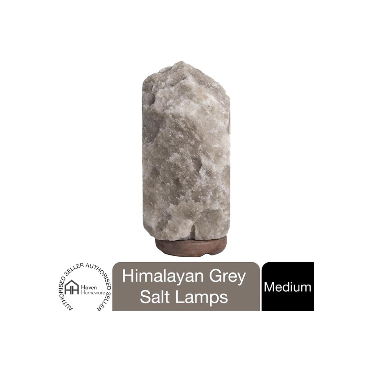 Haven Natural Therapeutic Himalayan Grey Salt Lamp With Dimmer, Medium - Grey – image 1