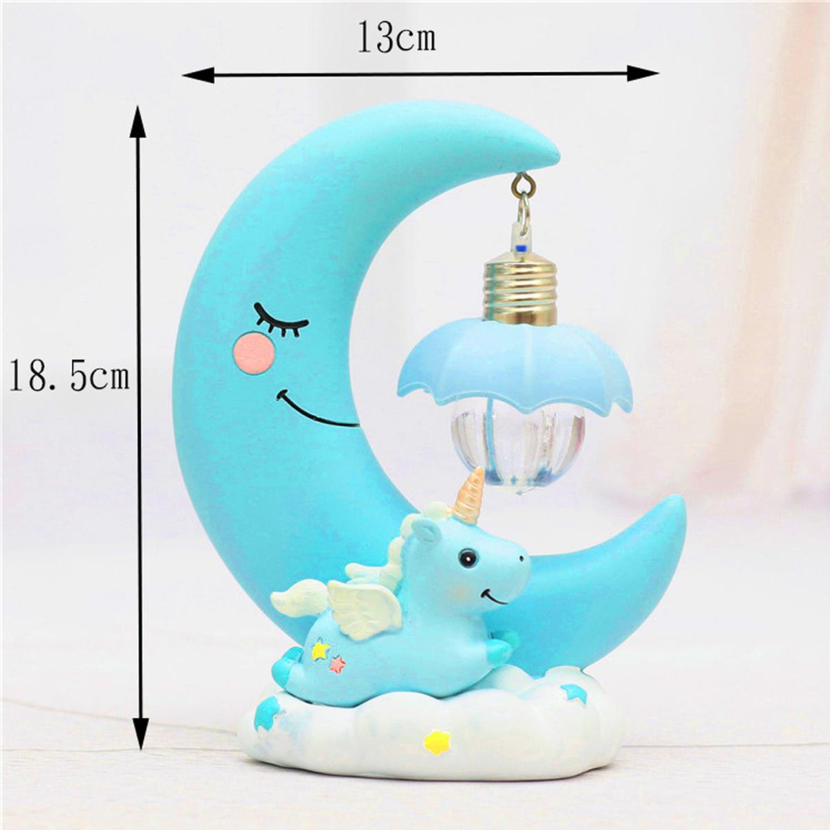 Cute Unicorn Night Light for Kids LED Bedside Lamp - Blue – image 6