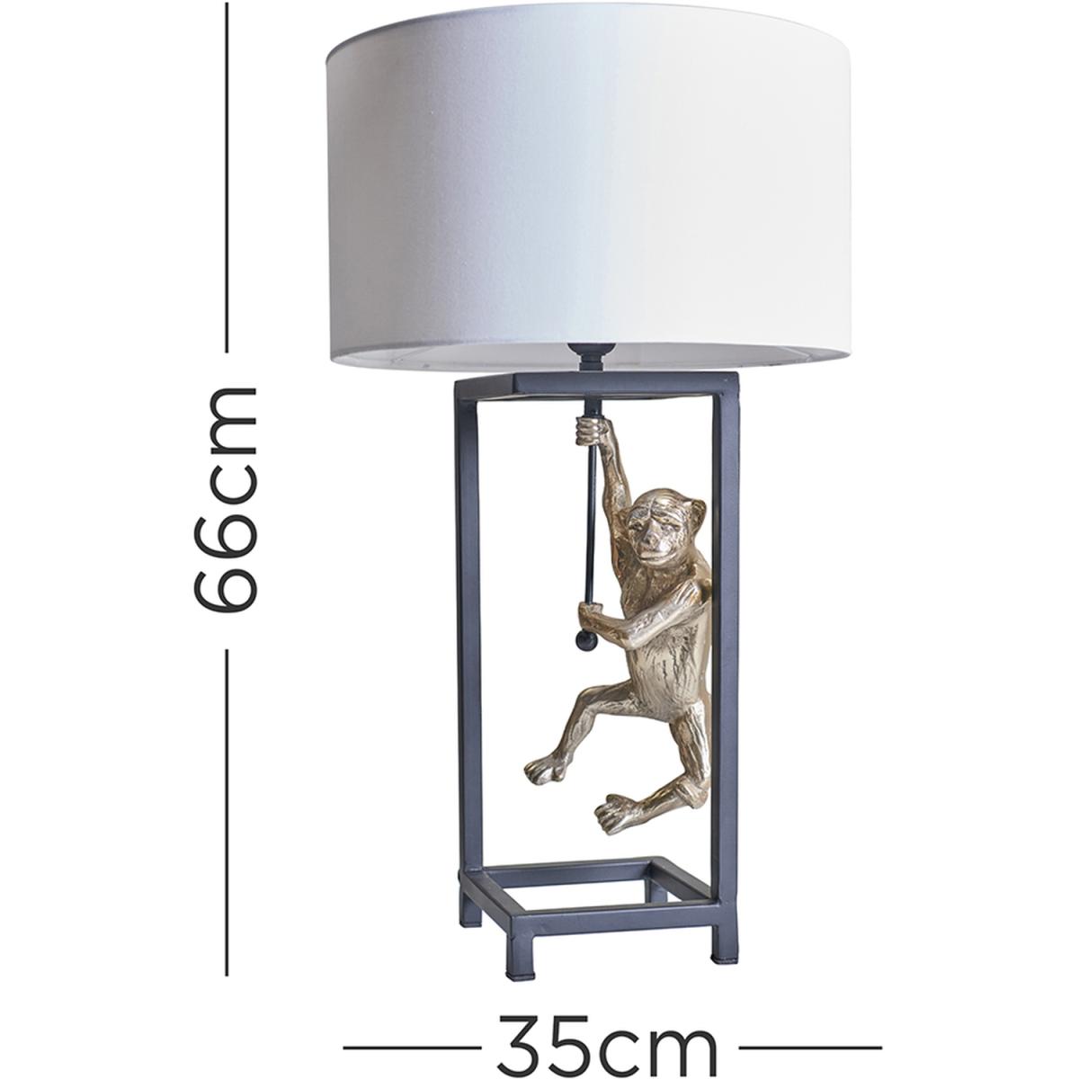 Antique Brass Table Lamp White Shade - Antique Brass – image 2