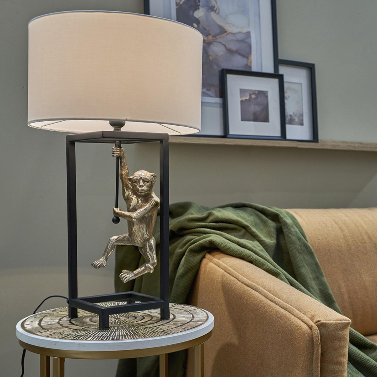 Antique Brass Table Lamp White Shade - Antique Brass – image 3