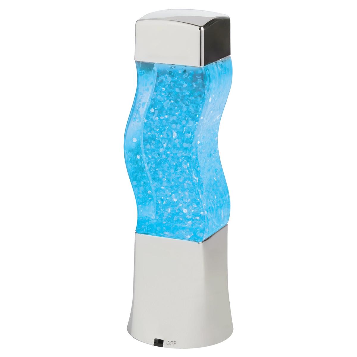 Colour Changing Chrome Glitter Lamp – image 2