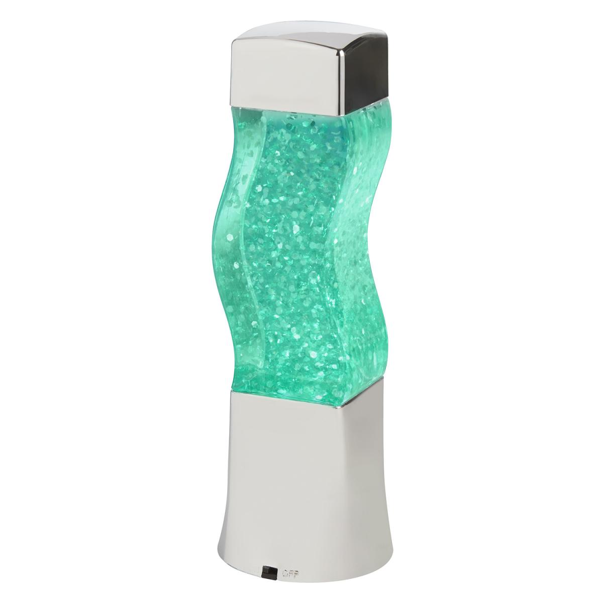 Colour Changing Chrome Glitter Lamp – image 3