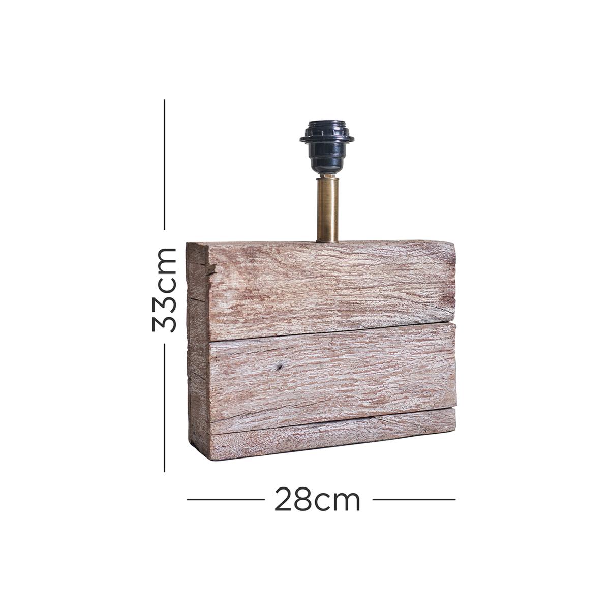 Modern Natural Rustic Wood Table Lamp Base - Wood – image 1