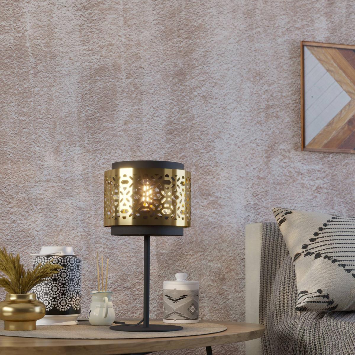 EGLO SANDBACH SteelFabric Decorative Table Lamp - Gold-Coloured – image 2