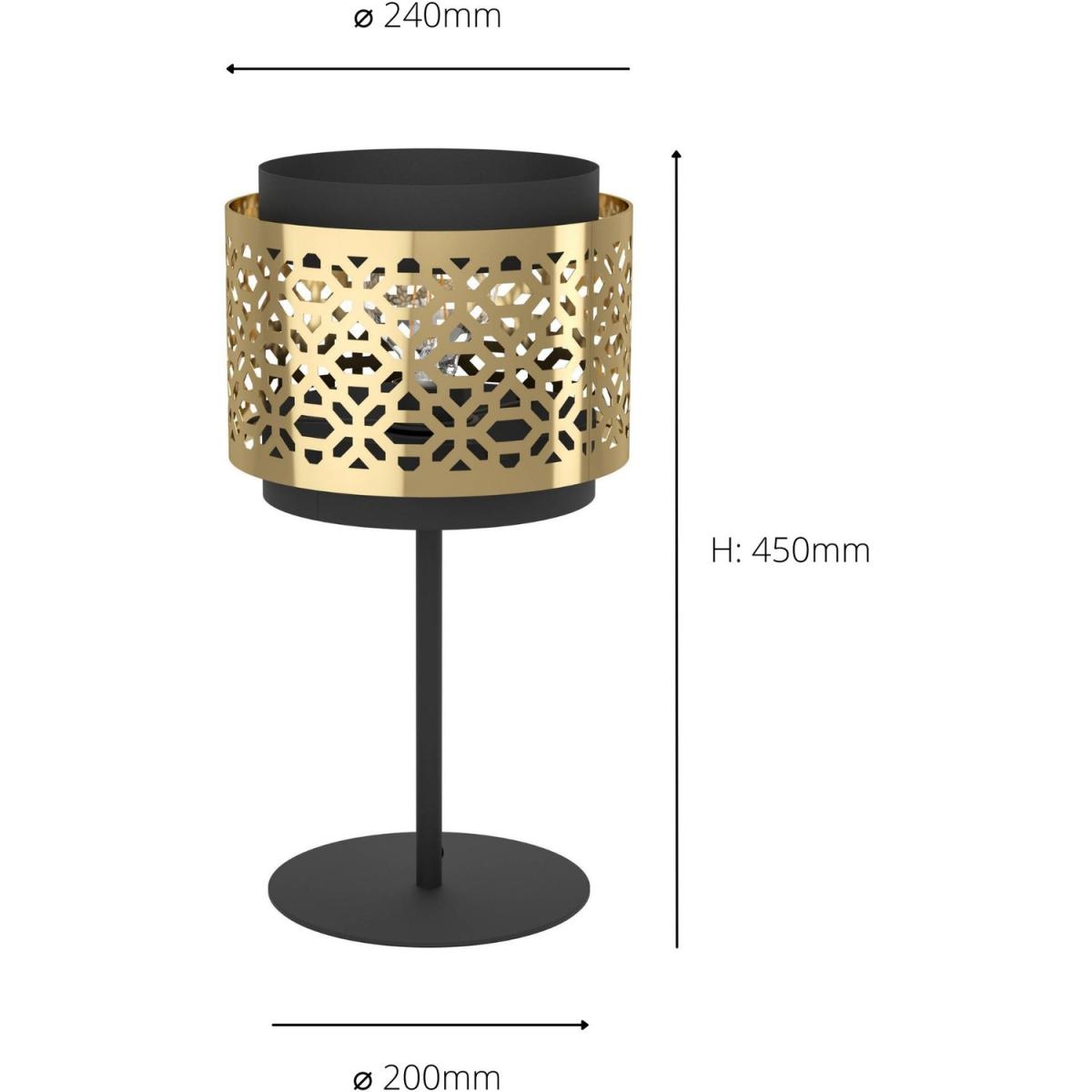 EGLO SANDBACH SteelFabric Decorative Table Lamp - Gold-Coloured – image 3