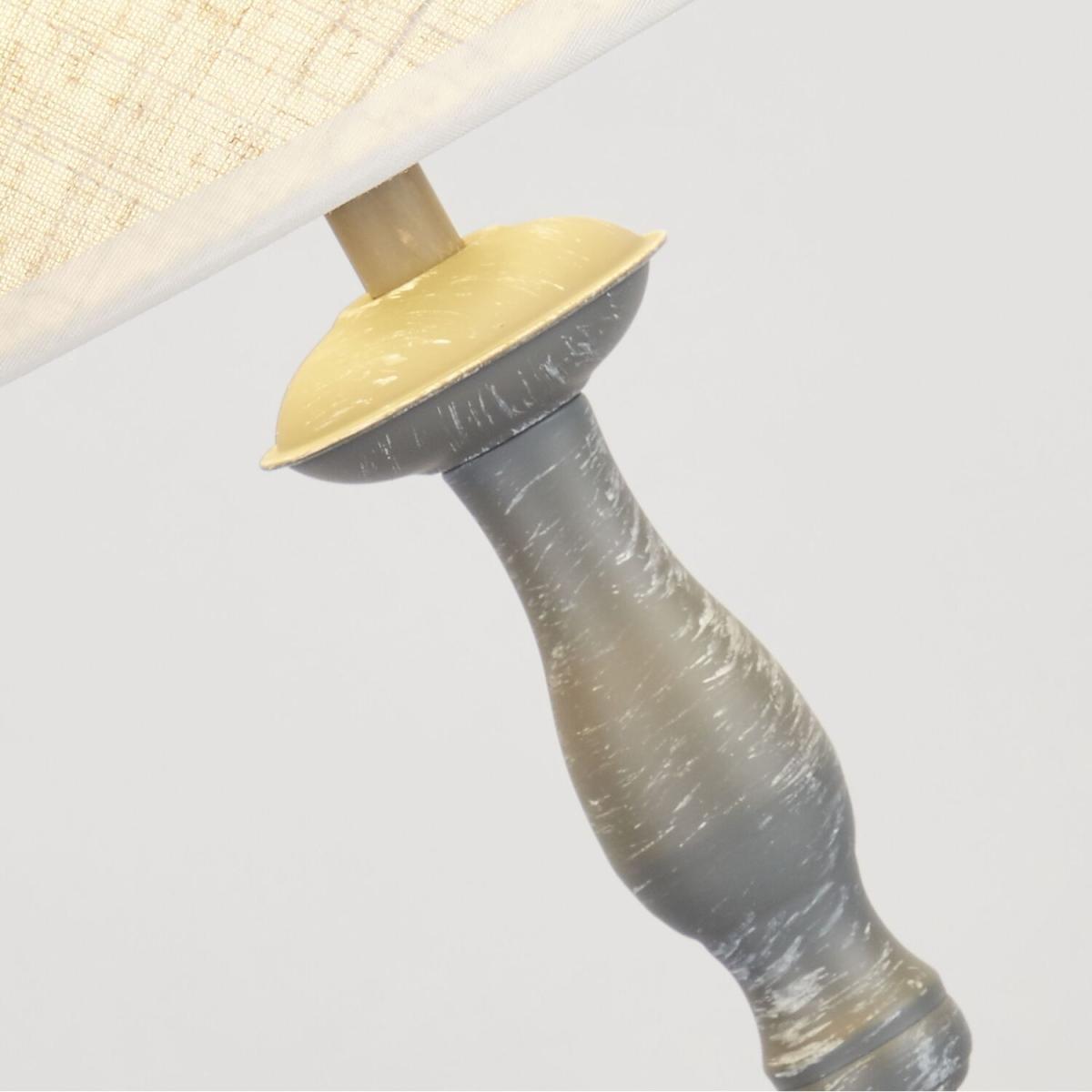 Spindle Base Table Lamp - Grey – image 2