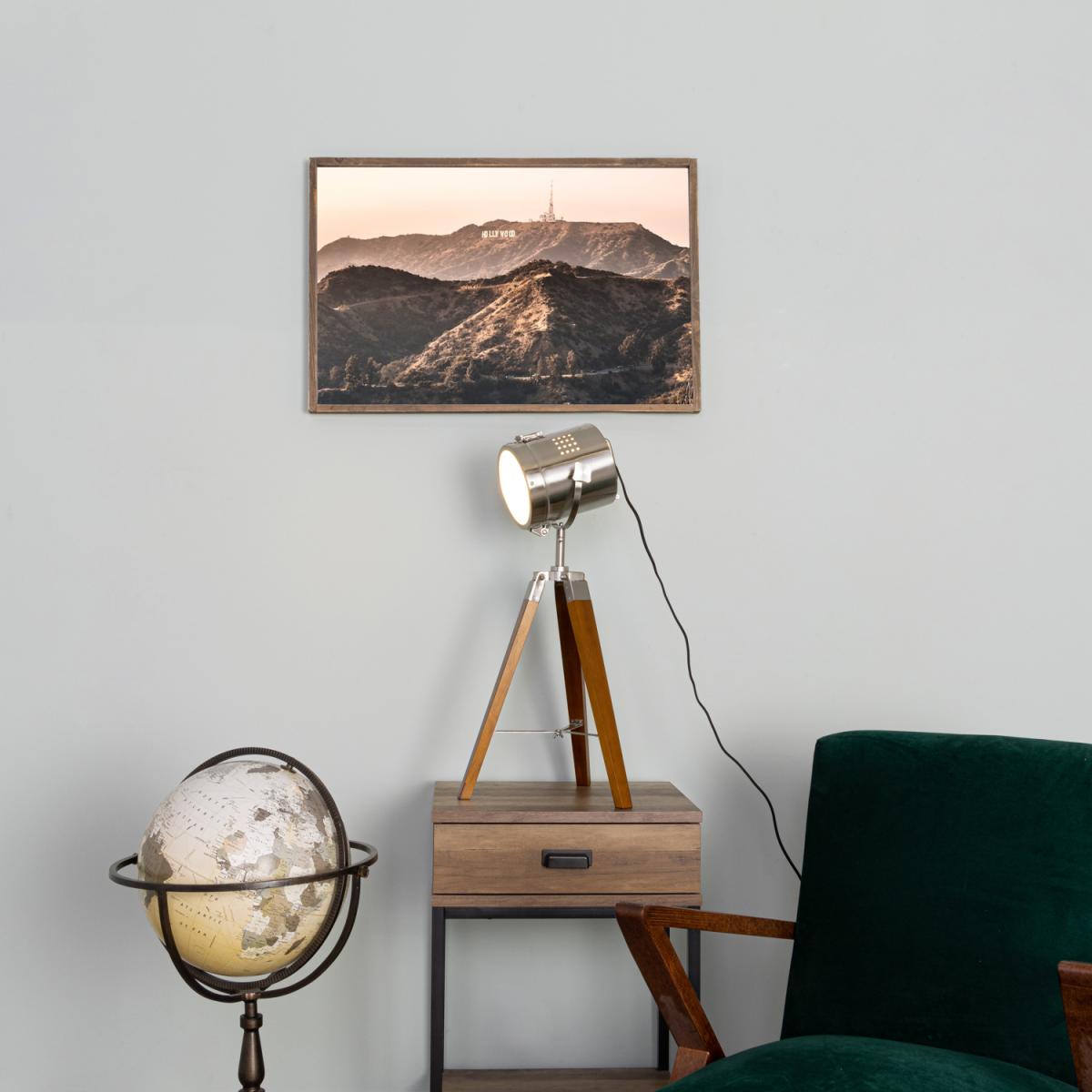 Holly Tripod Spotlight Table Lamp - Satin Nickel – image 3