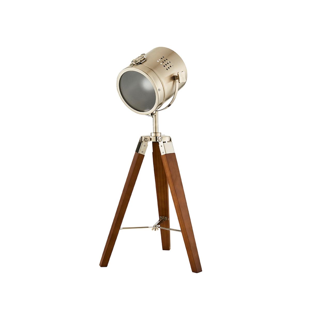 Holly Tripod Spotlight Table Lamp - Satin Nickel – image 4