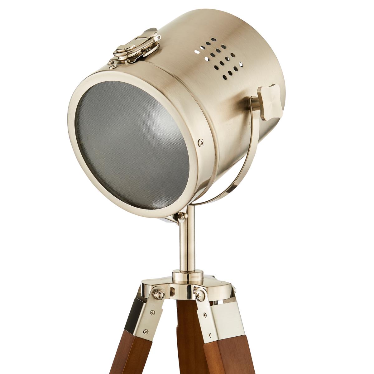 Holly Tripod Spotlight Table Lamp - Satin Nickel – image 5
