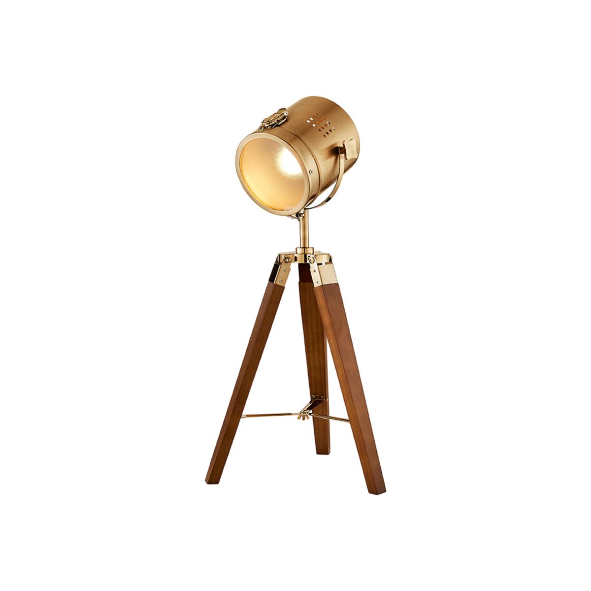 Holly Tripod Spotlight Table Lamp - Satin Nickel – image 1