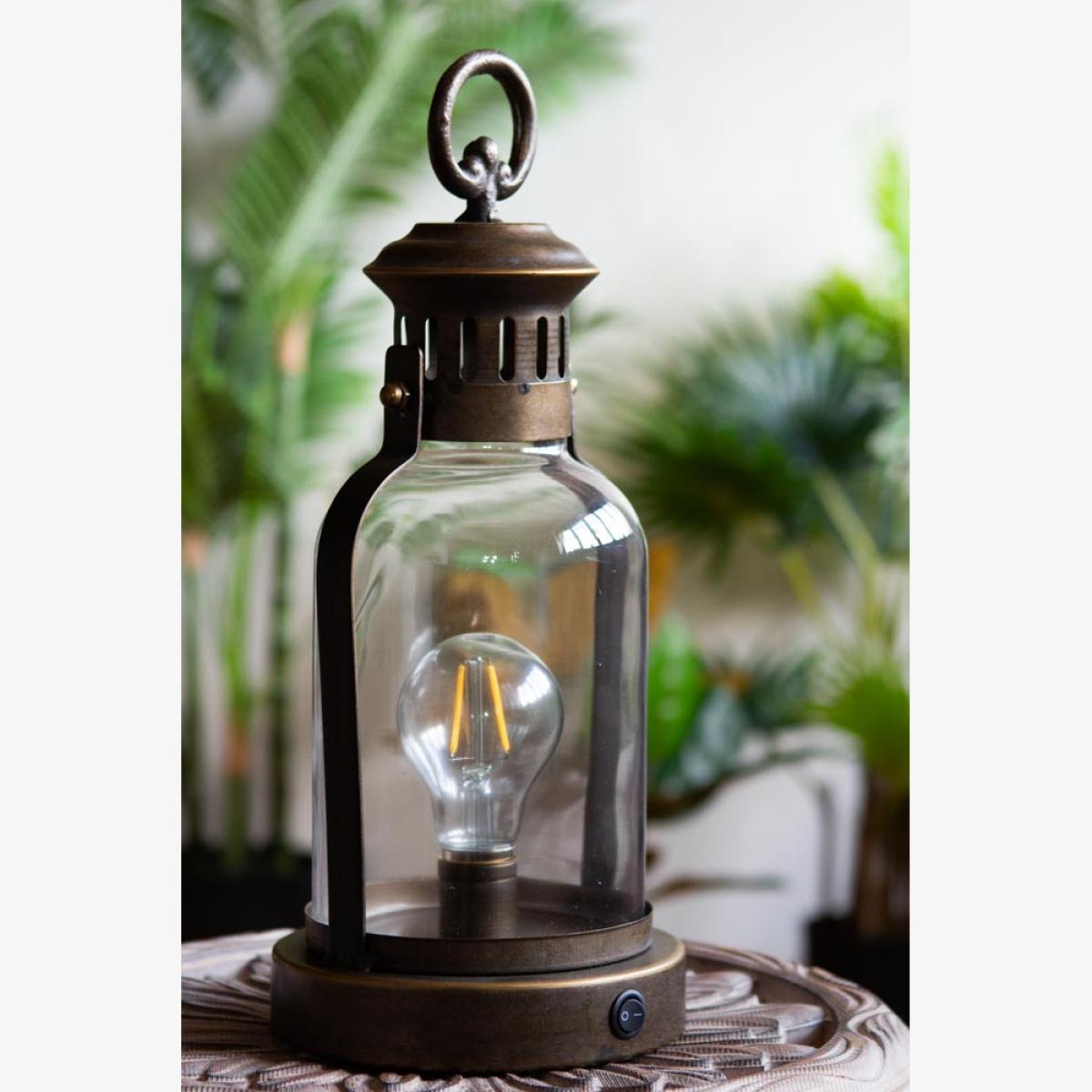 Traditional Lantern Battery Operated Table Lamp – image 1