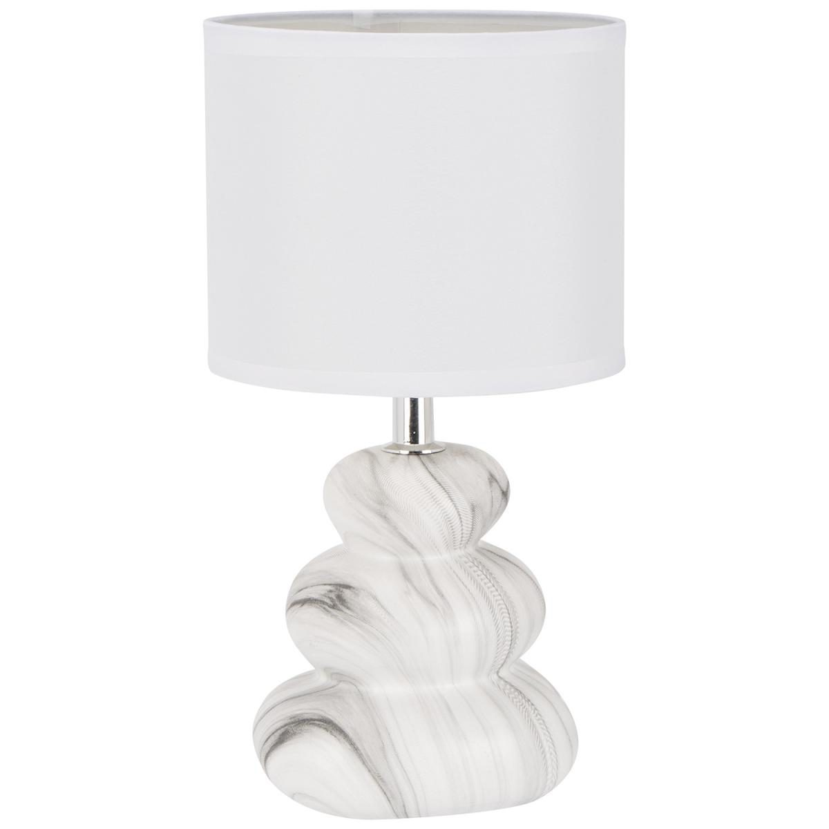 Grey Marble Effect Pebble Table Lamp – image 2