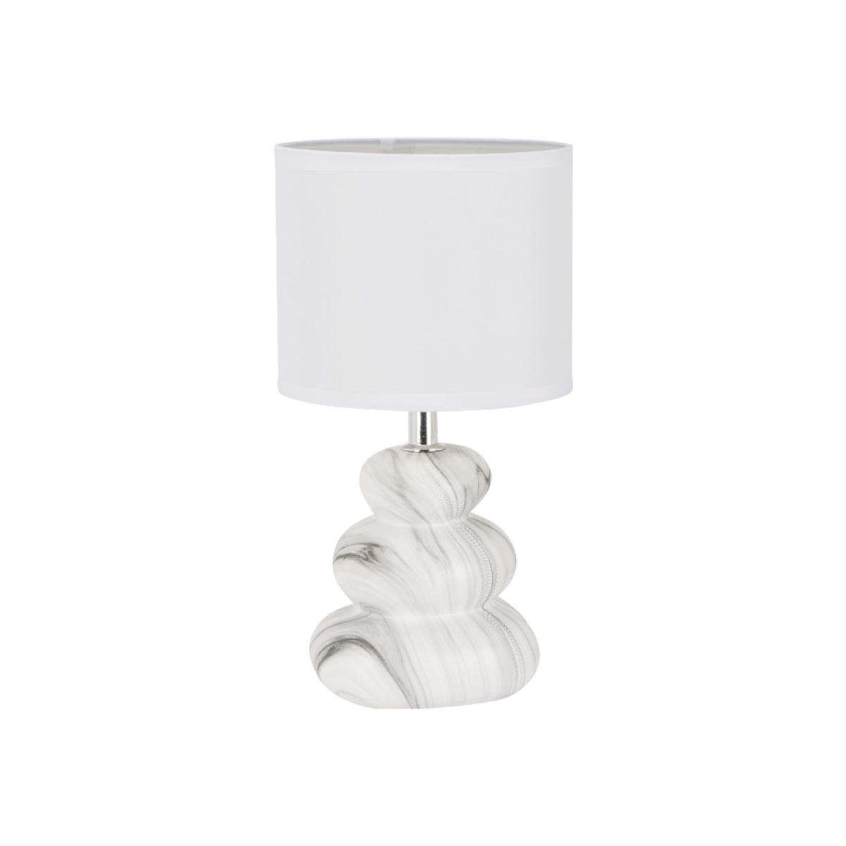 Grey Marble Effect Pebble Table Lamp – image 1