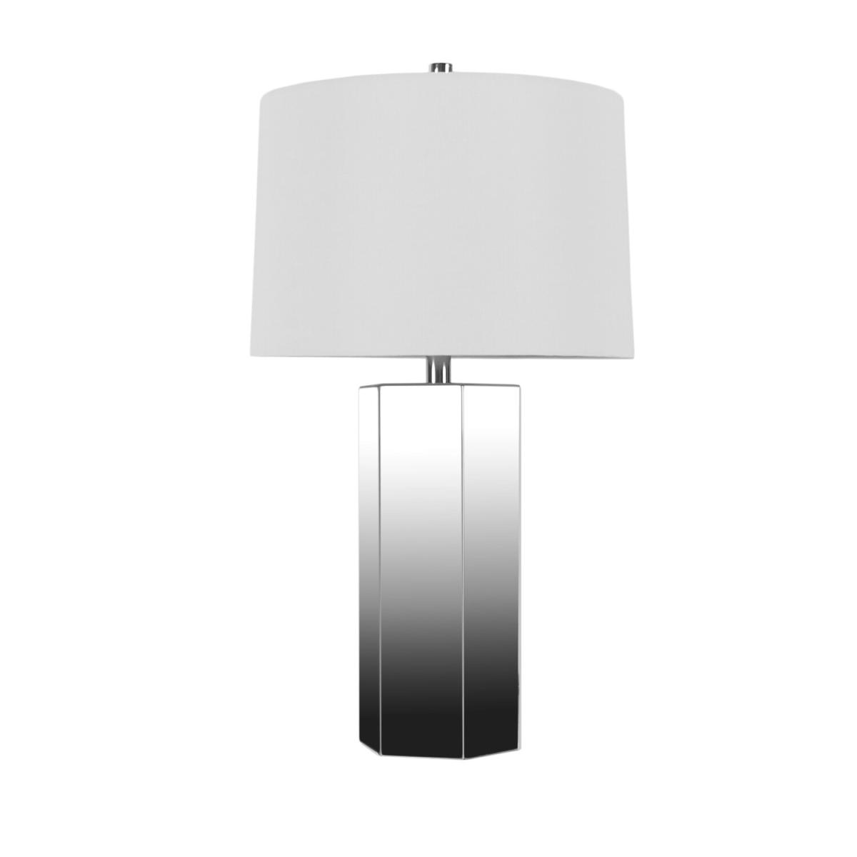 Mirrored Hexagonal Table Lamp – image 2