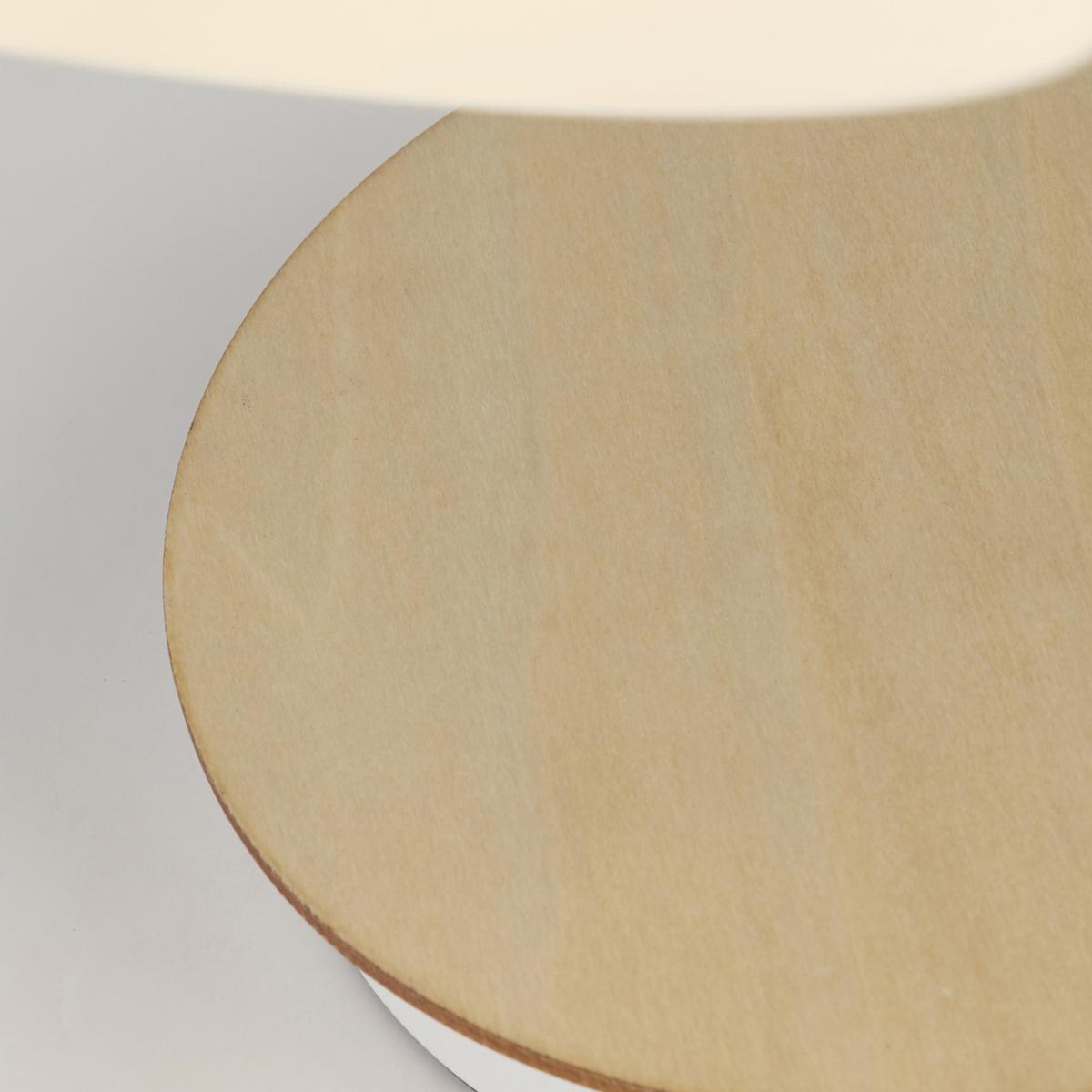 Matt White and Wood Desk Lamp  - White – image 2