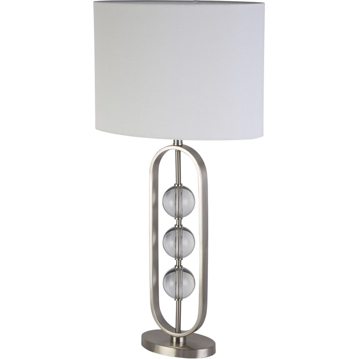 Laburnum Satin Silver Table Lamp - Silver – image 3