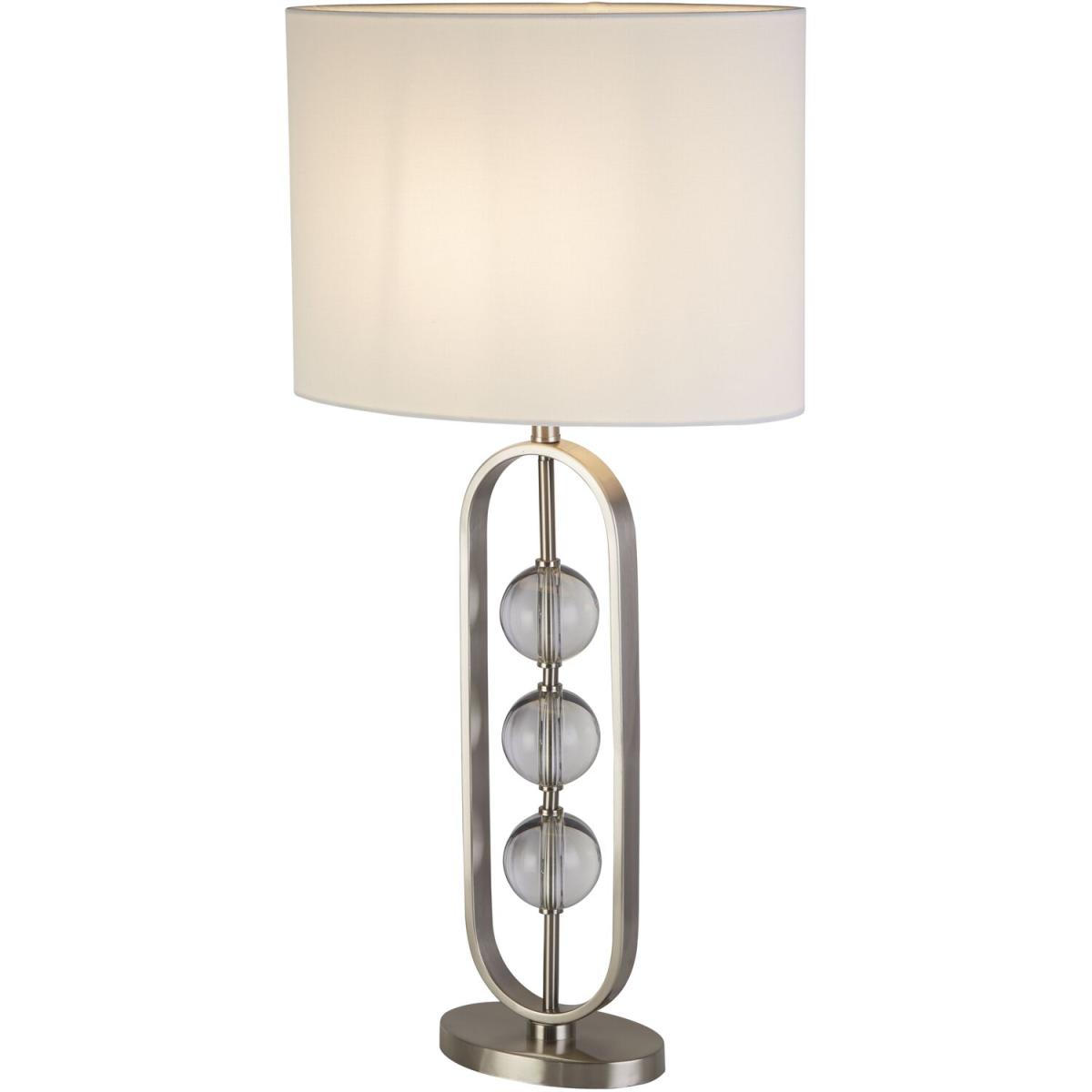 Laburnum Satin Silver Table Lamp - Silver – image 4