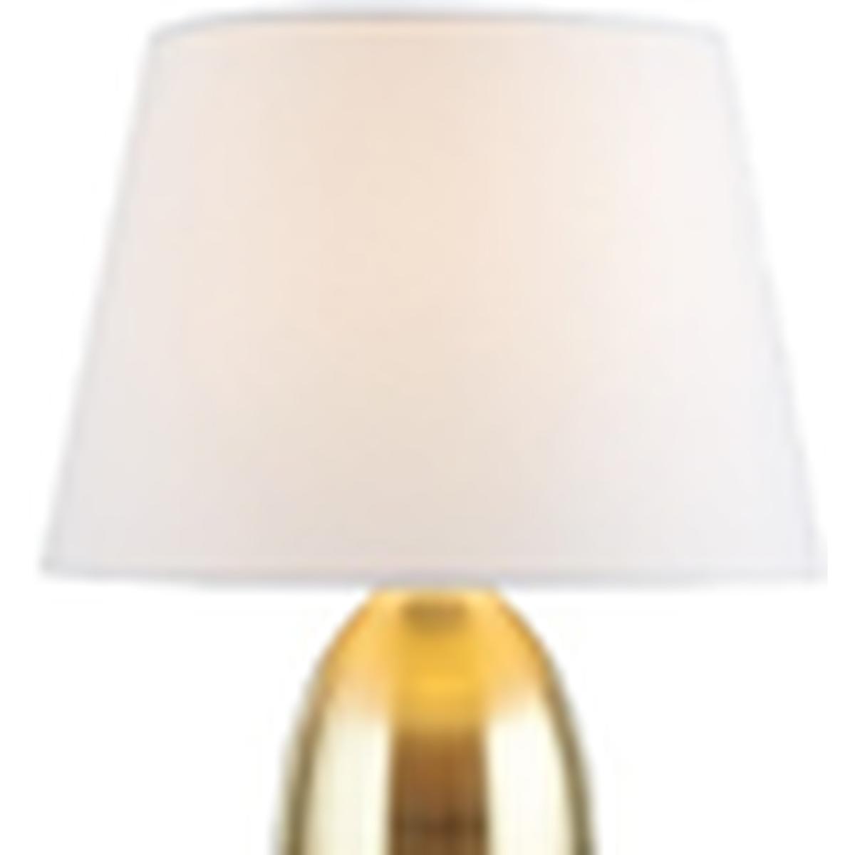 Brushed Brass White Touch Table Lamp - Yellow – image 2