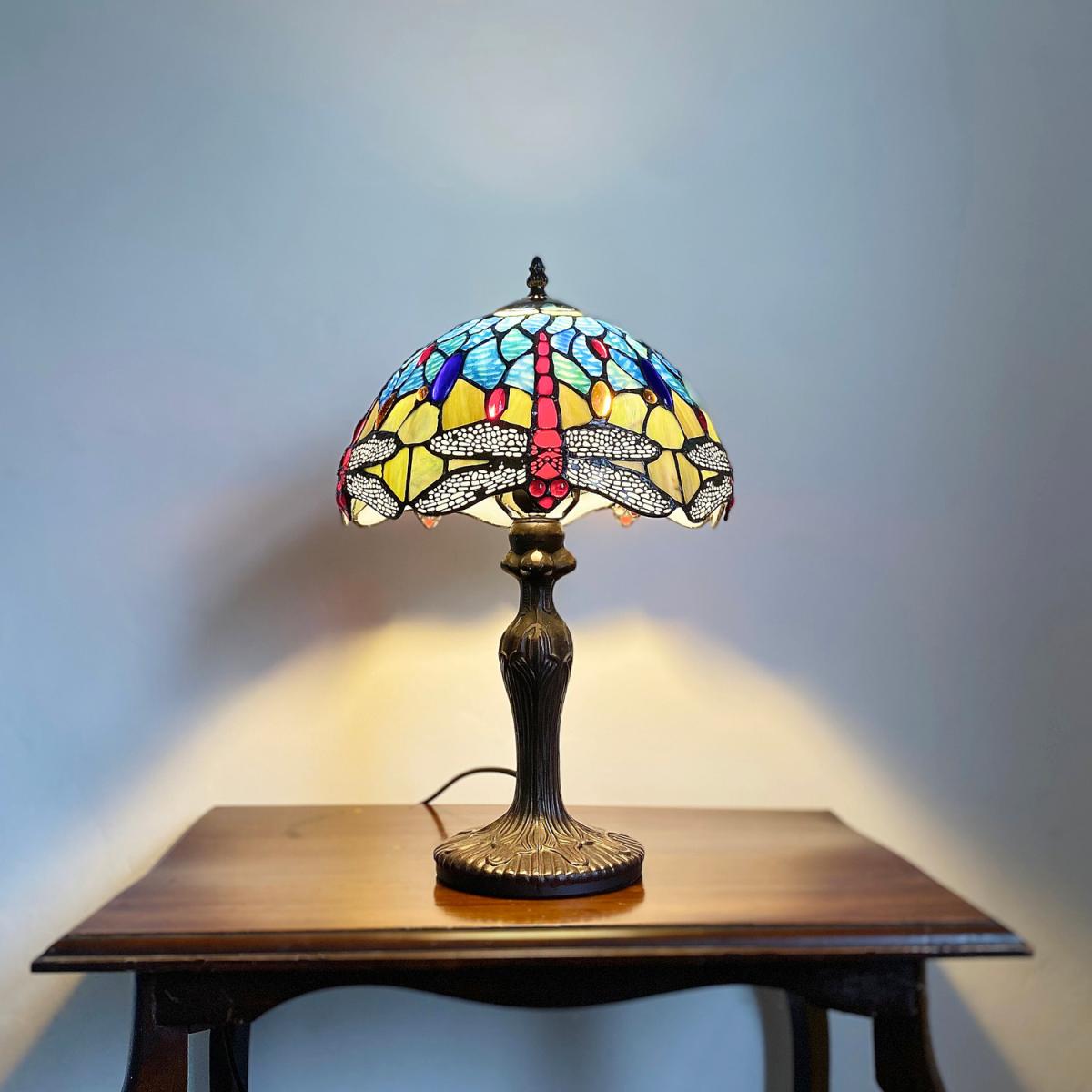 Blue Dragonfly Tiffany Lamp - Blue – image 2