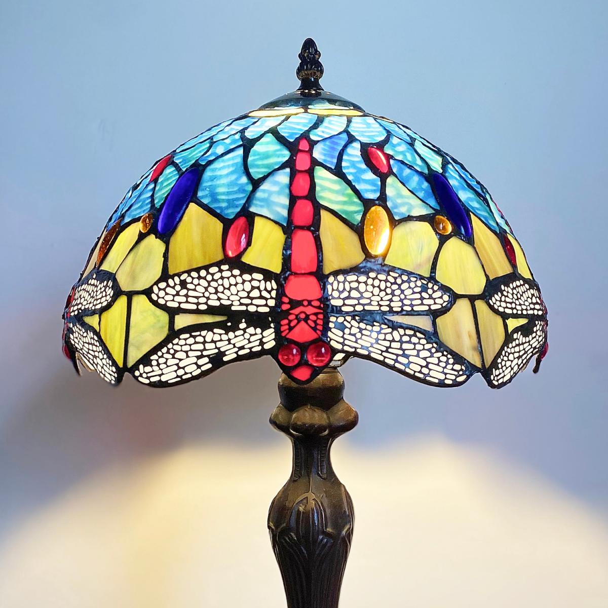 Blue Dragonfly Tiffany Lamp - Blue – image 1