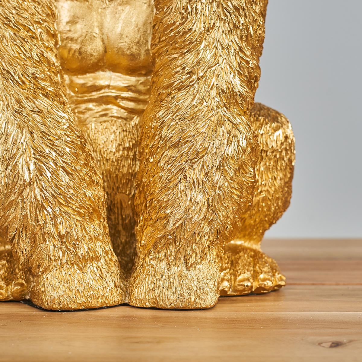 Modern Gold Sitting Gorilla Monkey Design Table Lamp Base - Gold – image 4