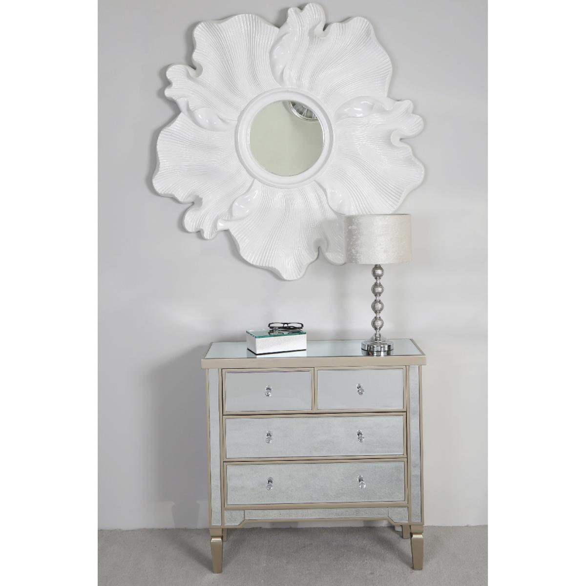 Value Four Ceramic Ball Table Lamp With Ivory Velvet Shade - Ivory – image 2