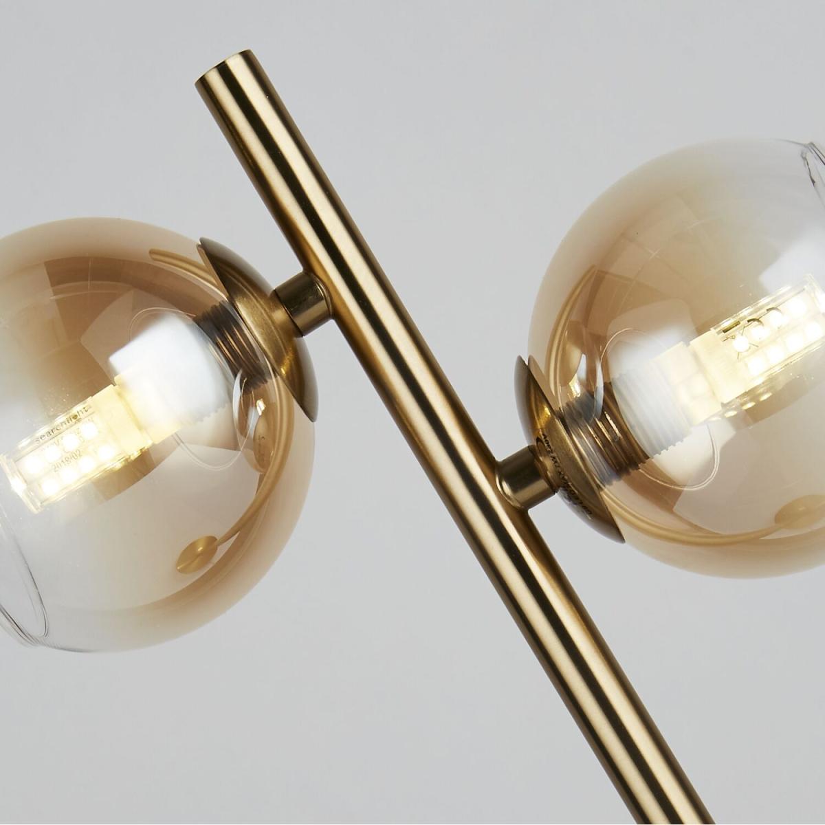 Ombre Double Glass Table Lamp - Brass – image 2