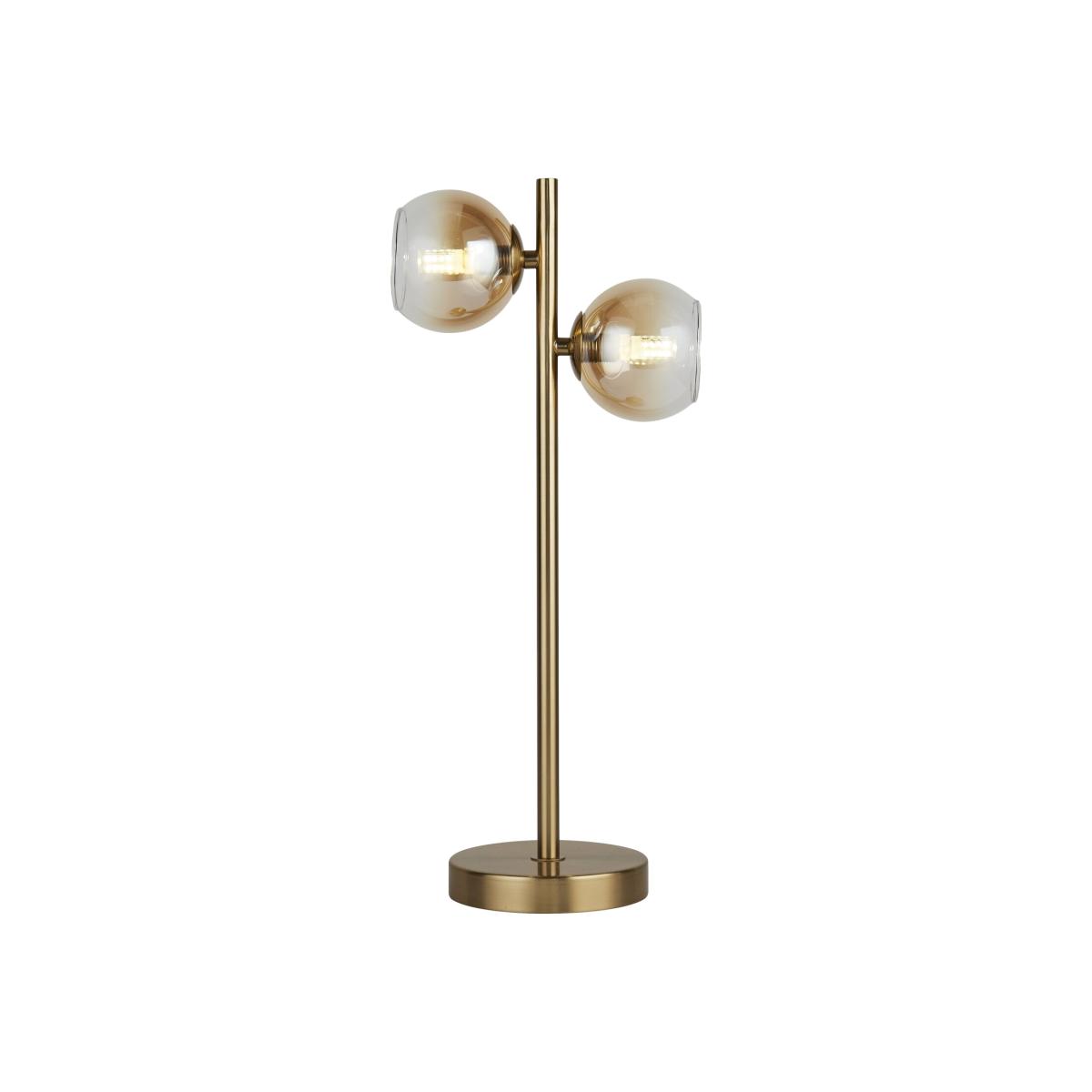 Ombre Double Glass Table Lamp - Brass – image 1