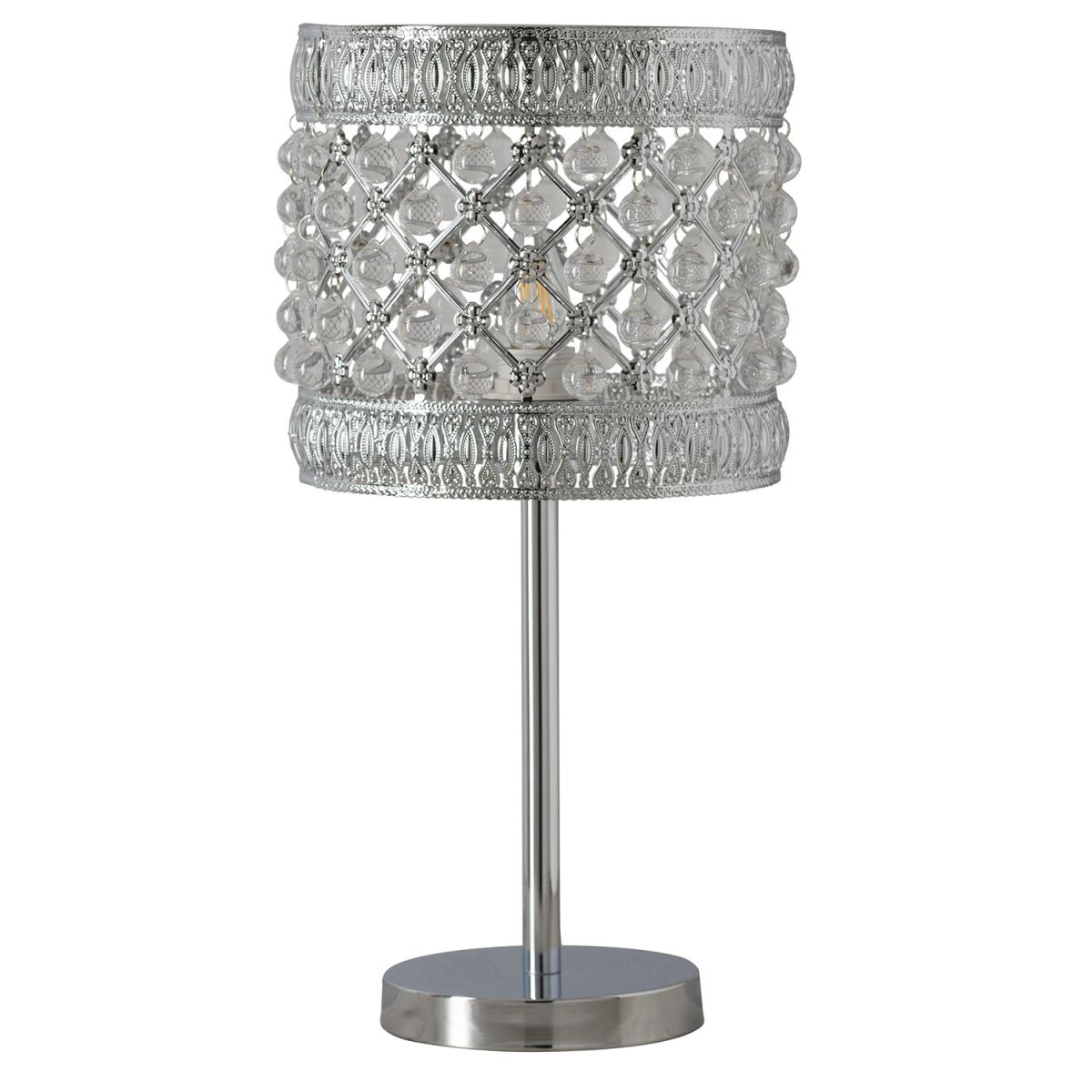 Scarlett Jewelled Crystal Table Lamp - Chrome – image 2