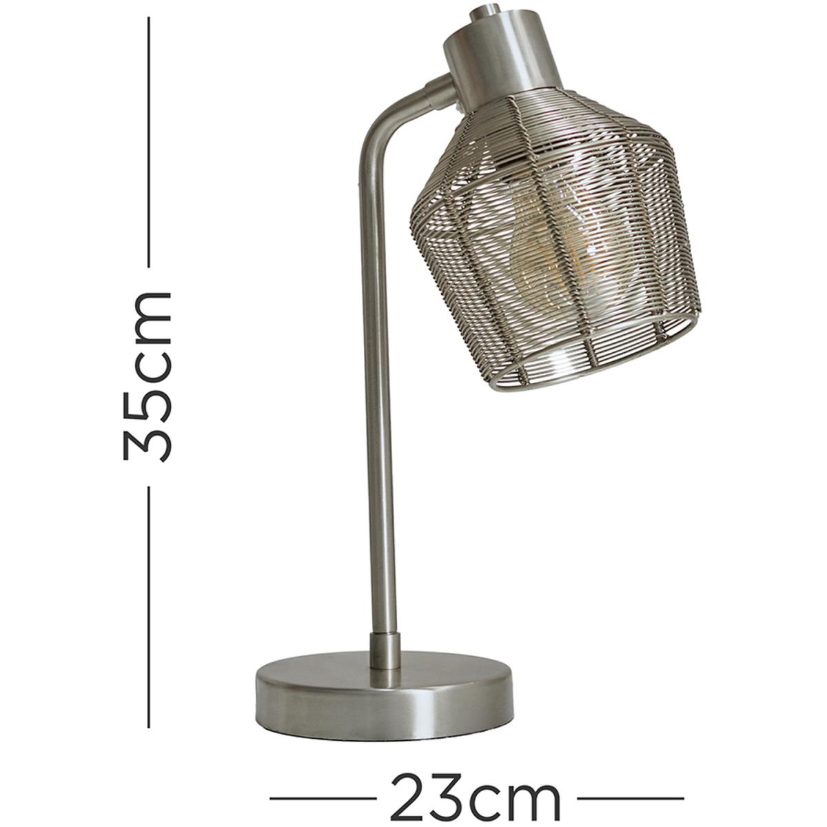 Ranga Nickel Table Lamp - Nickel – image 2