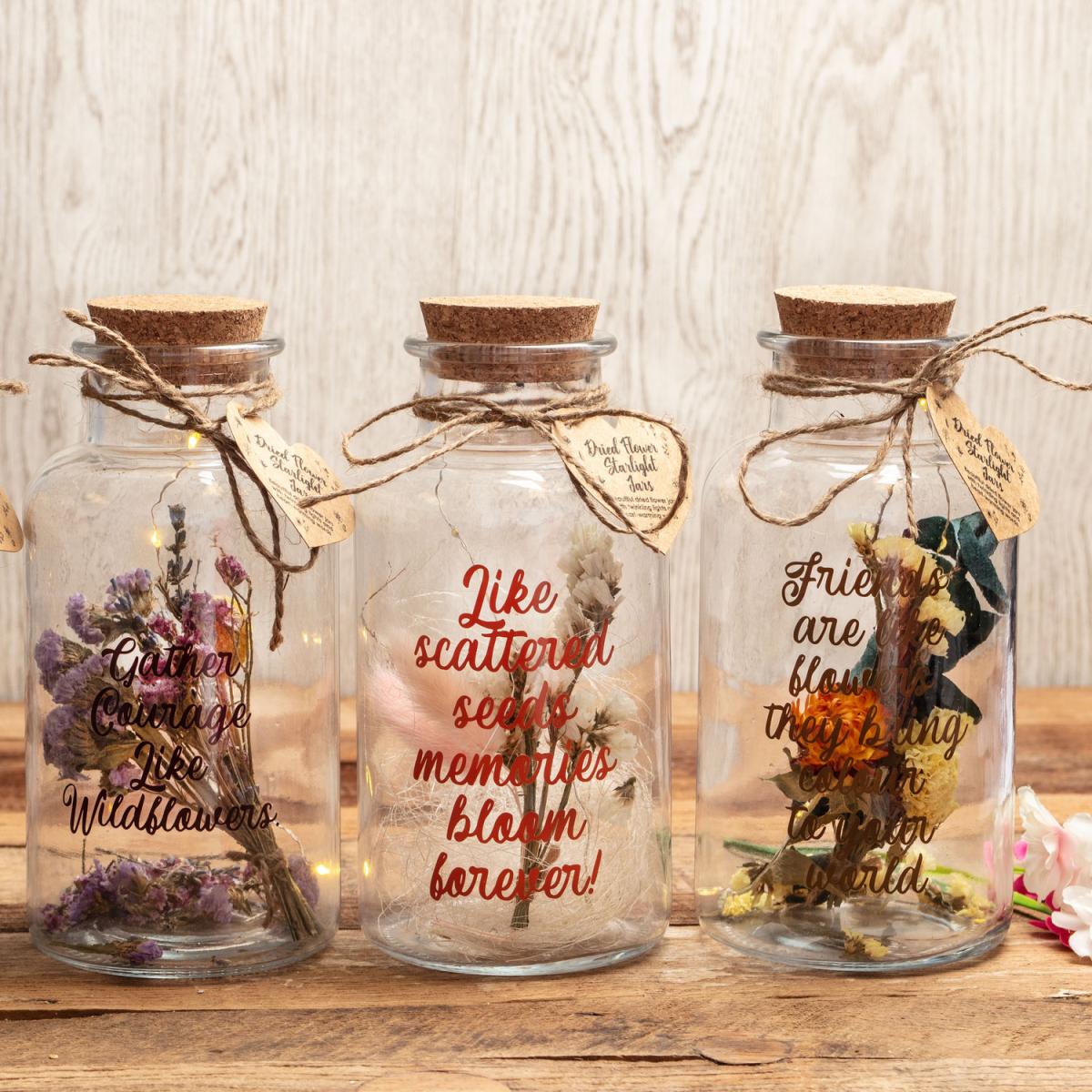 Friends Are Like Flowers Flower Starlight Jar - Neutral – image 5