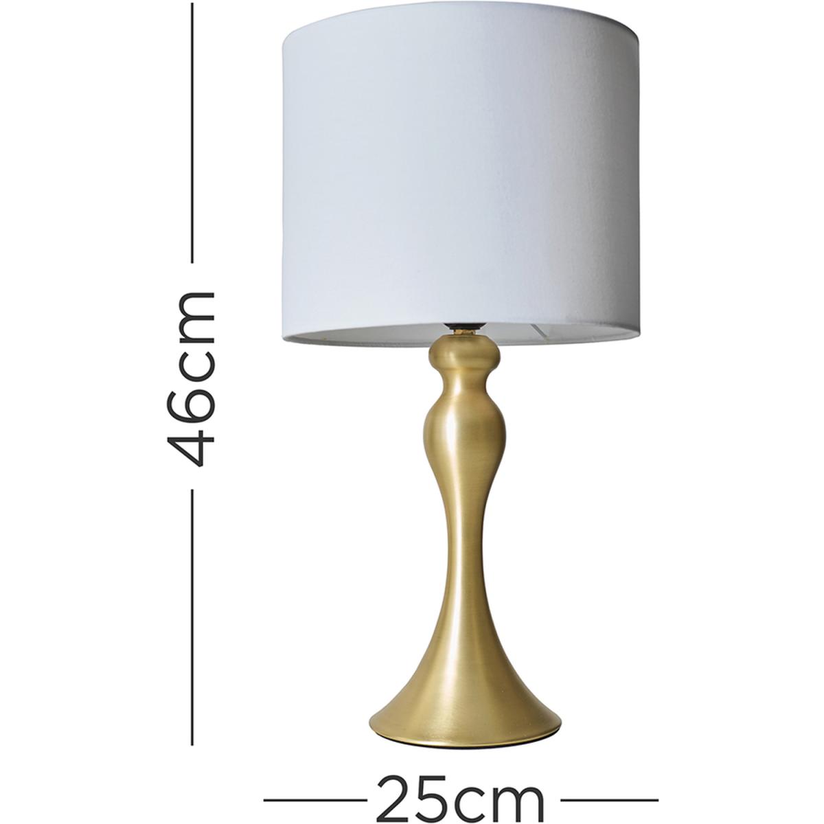Faulkner Matt Gold Table Lamp Matt Gold Shade - Matt Gold – image 2