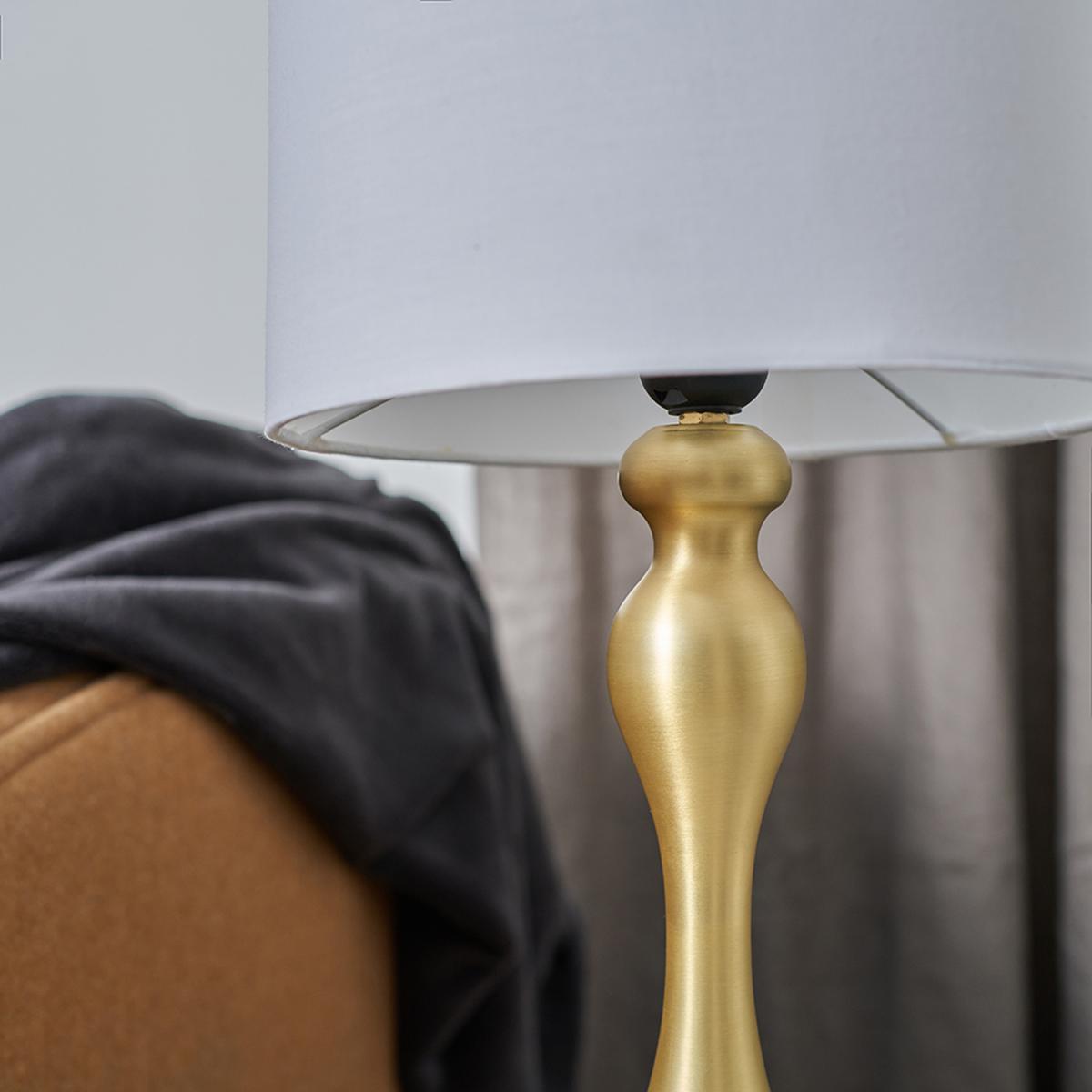 Faulkner Matt Gold Table Lamp Matt Gold Shade - Matt Gold – image 3