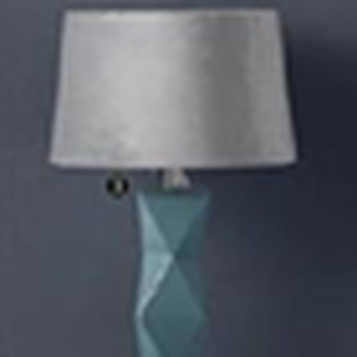 Faceted Blue Ceramic Table Lamp - Blue – image 3