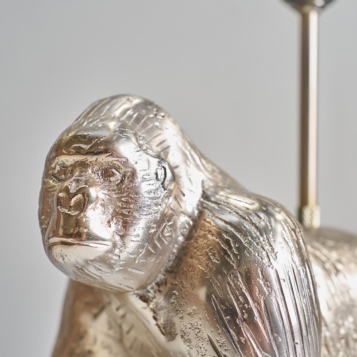 Modern Brass Gorilla Design Table Lamp Base - Brass – image 4