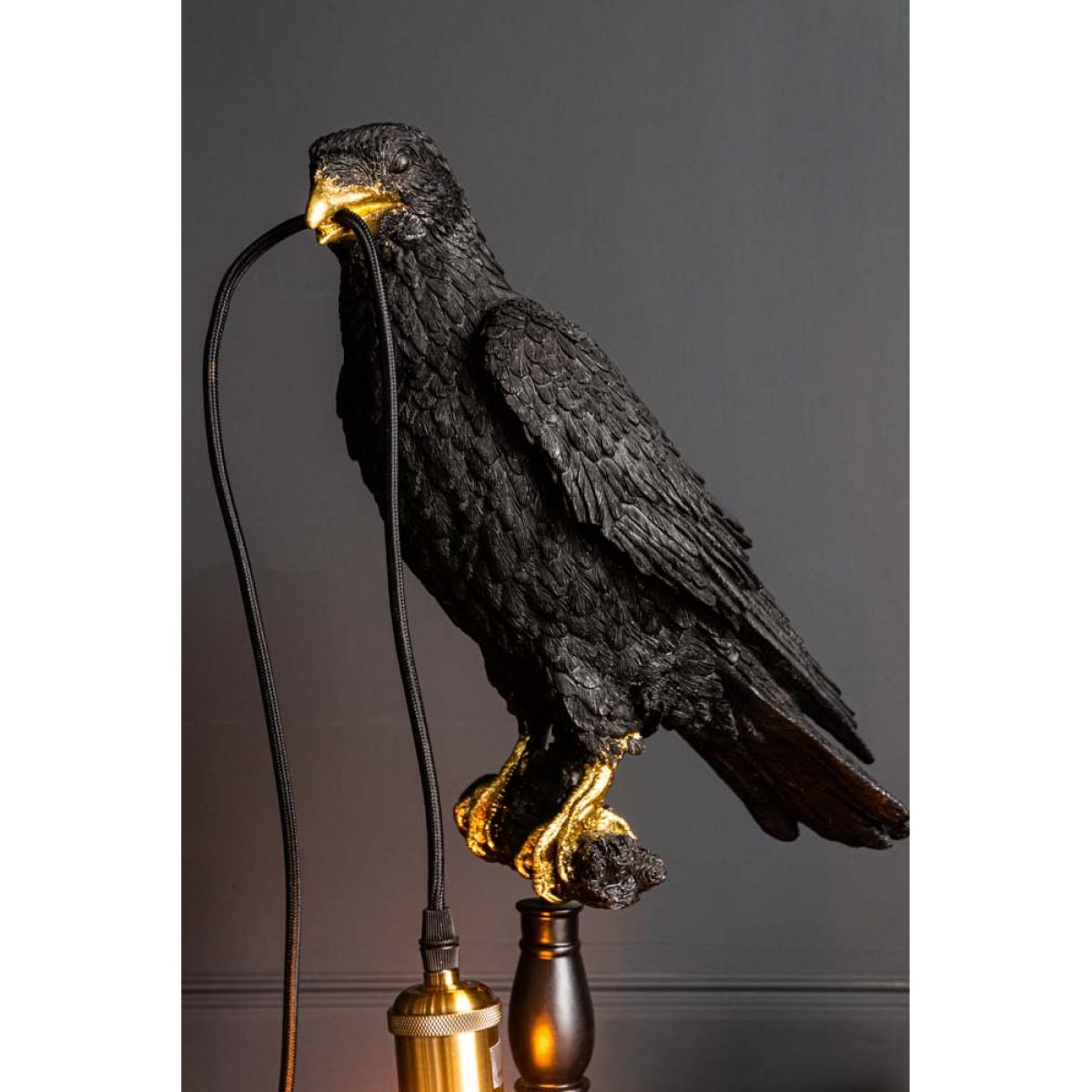 Black Crow Table Lamp – image 8