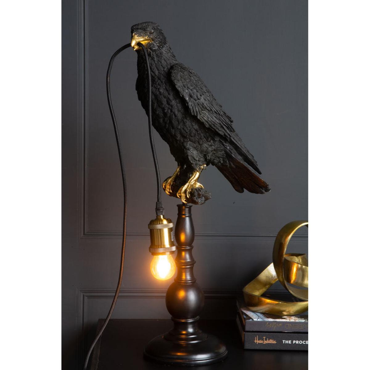 Black Crow Table Lamp – image 10