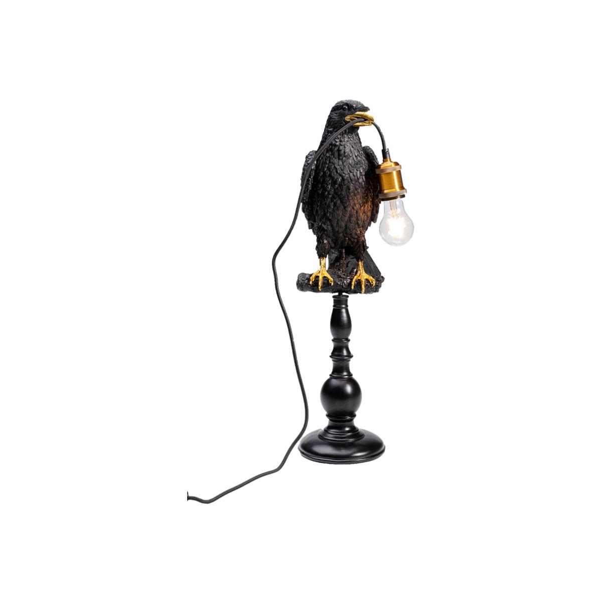 Black Crow Table Lamp – image 1