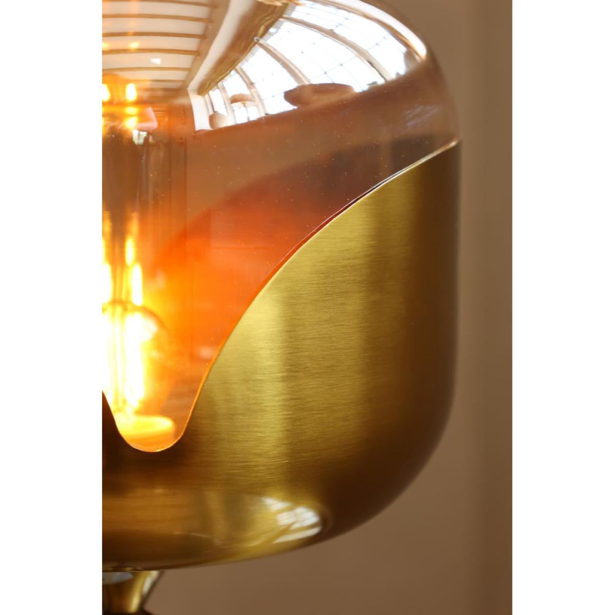 Retro Golden Glass Tripod Table Lamp – image 7